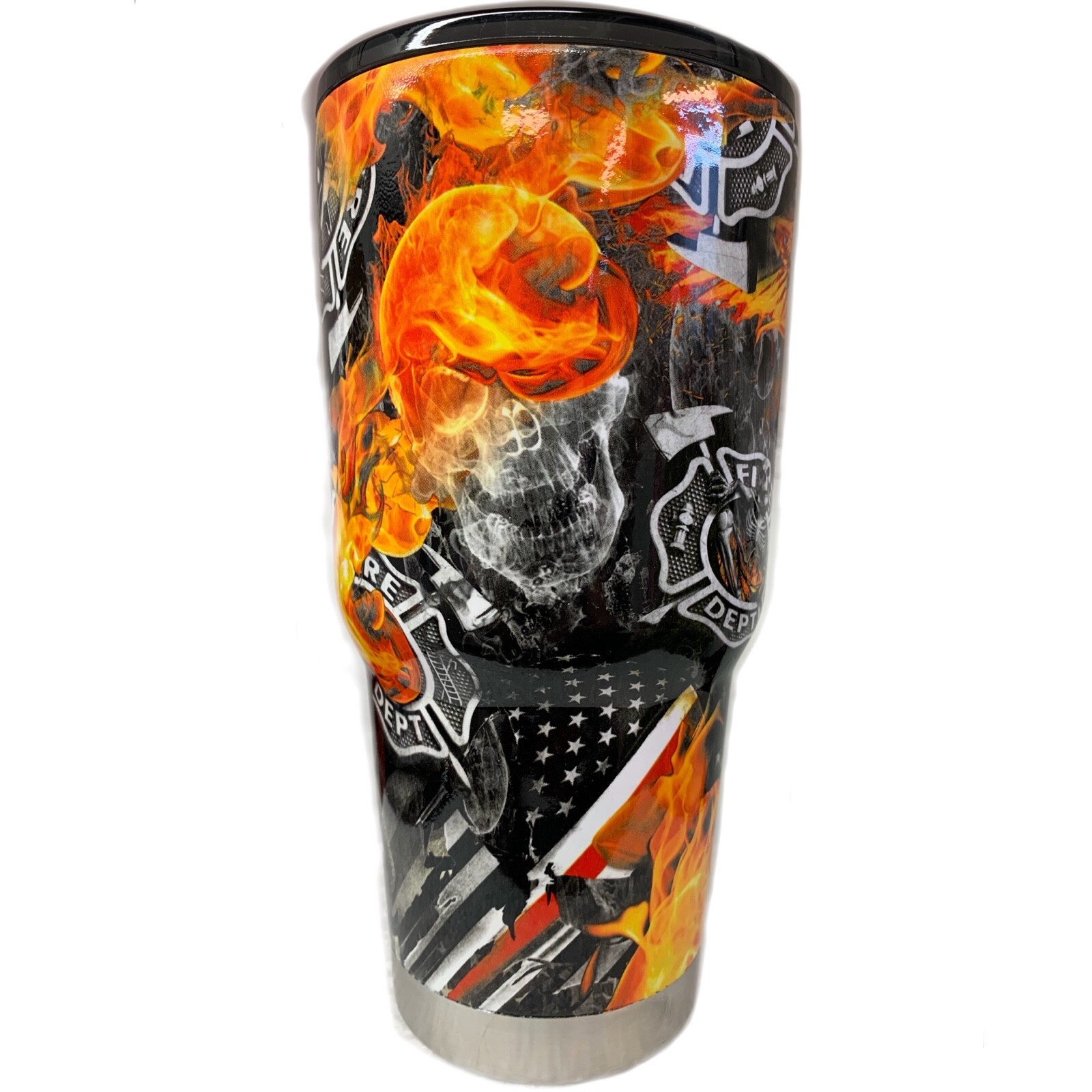Hydrographic film Firefighter skulls hydro dip dipping 7′ x 20″