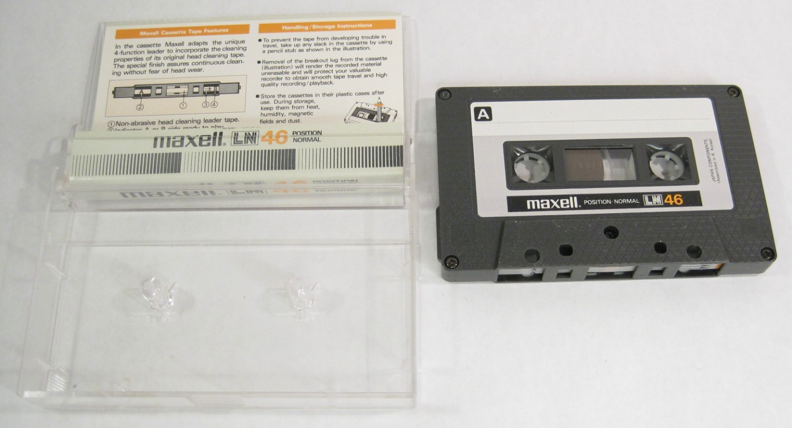 Maxell Vintage LN46 46 Minutes Low Noise Normal Position Cassette Tape