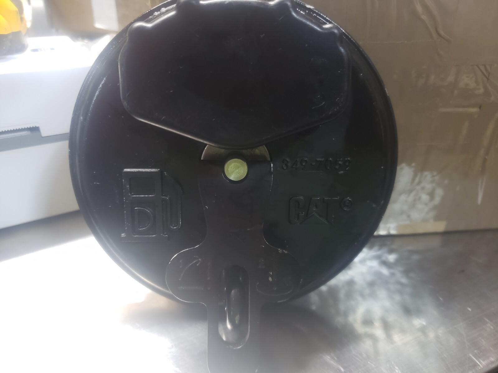 Genuine OEM Caterpillar CAT 349-7059 3497059 Fuel Tank Cap Black NEW