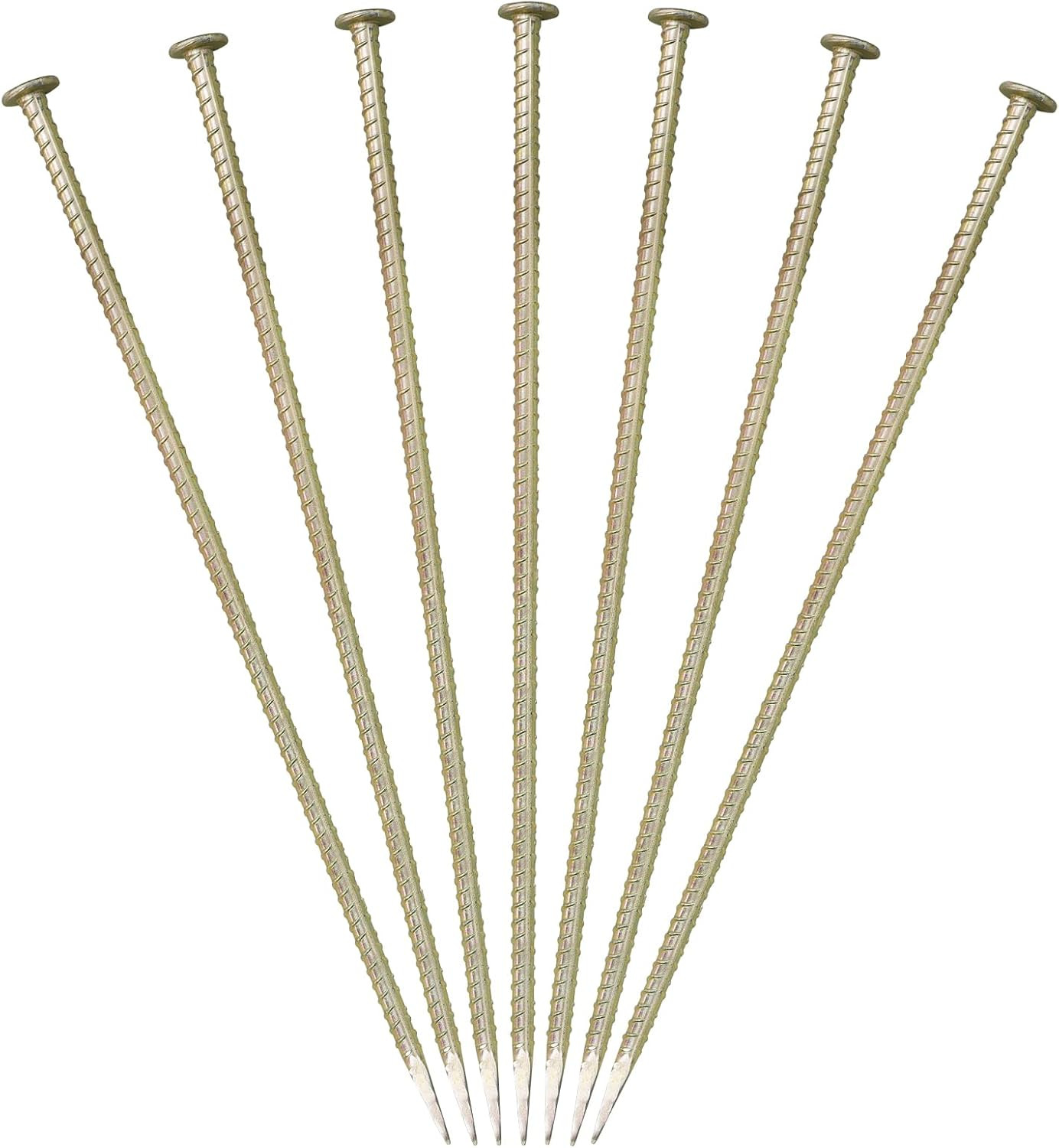 23-Inch Long Rebar Stakes – 1/2 Inch Diameter Heavy Duty Galvanized Steel Ground