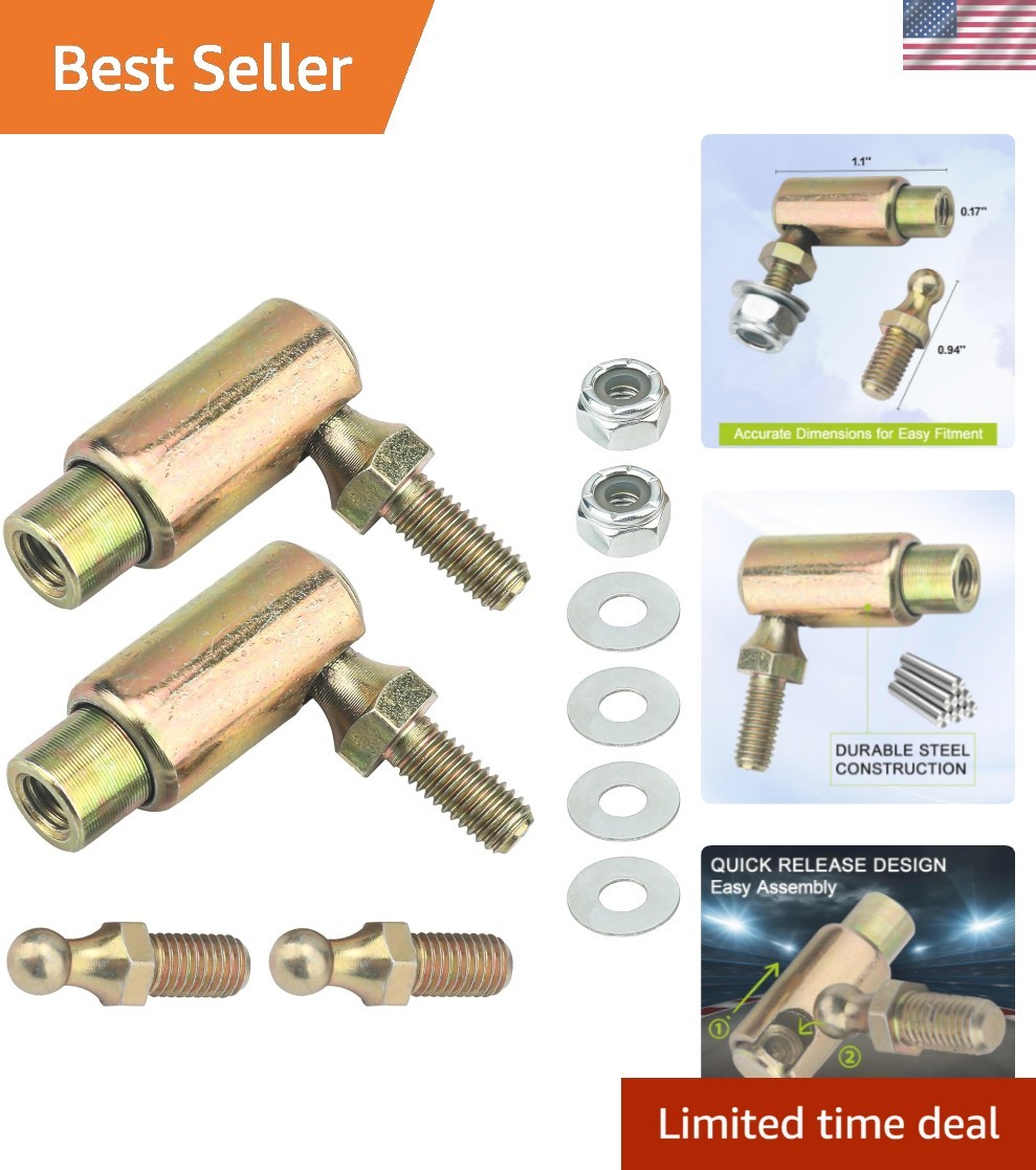 Throttle Disconnect, Quick Release Ball Joint, in Female Thread Steel Linkage…