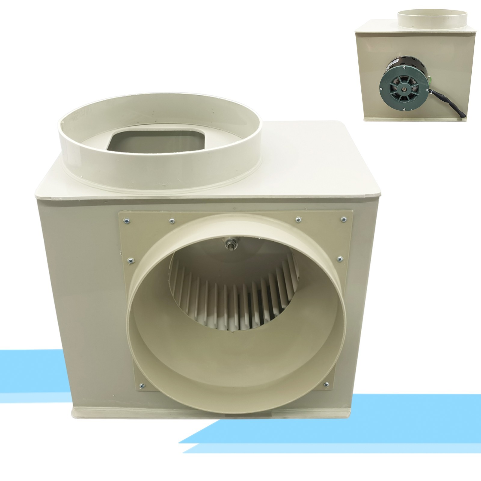 110V 60HZ Laboratory PP Centrifugal Blower Fan Anti-corrosion Fume Hood 300W