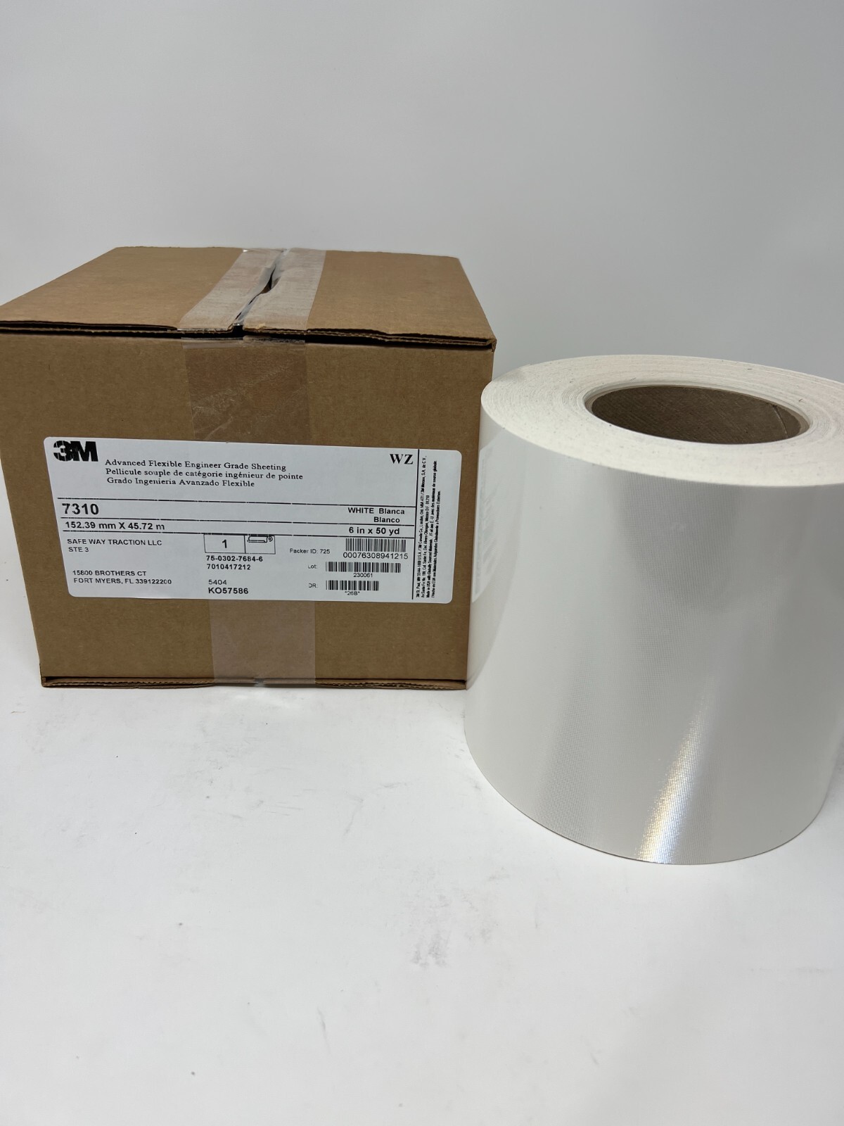 10 Foot Cut Roll 3M Advanced Flexible Engineer Grade Reflective Tape Sheeting 6″