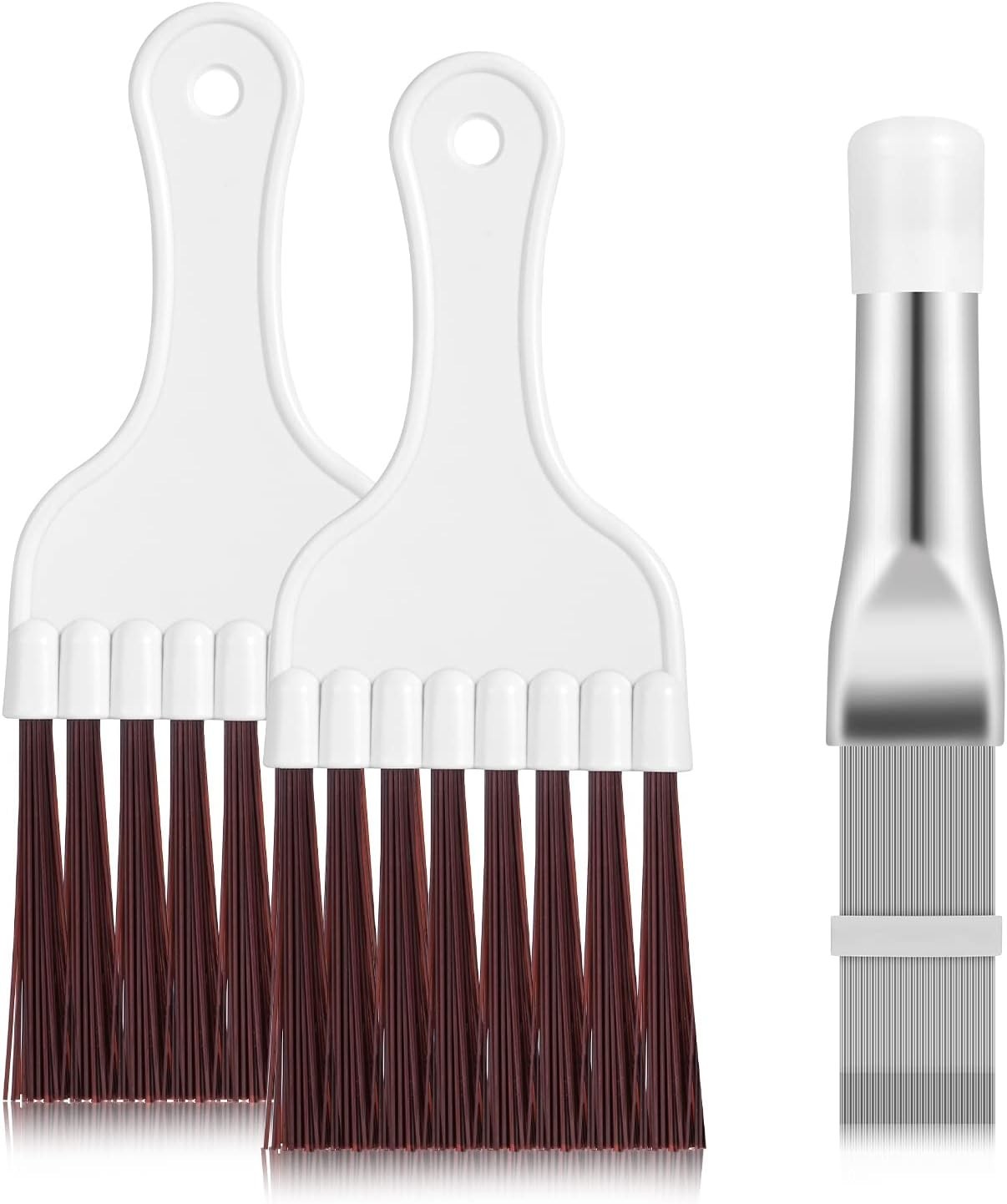 3 in 1 Set Air Conditioner Condenser Fin Comb, 1 Coil Cleaner Stainless Steel…