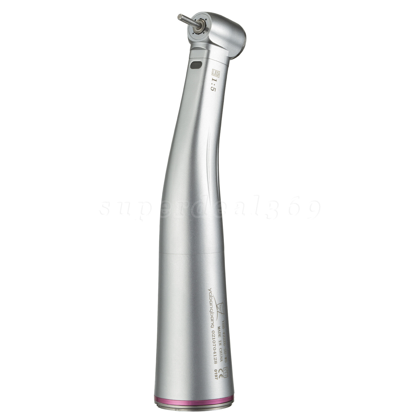 NSK Style LED Dental 1:5 Fiber Optic Contra Angle Fit Micro Motor