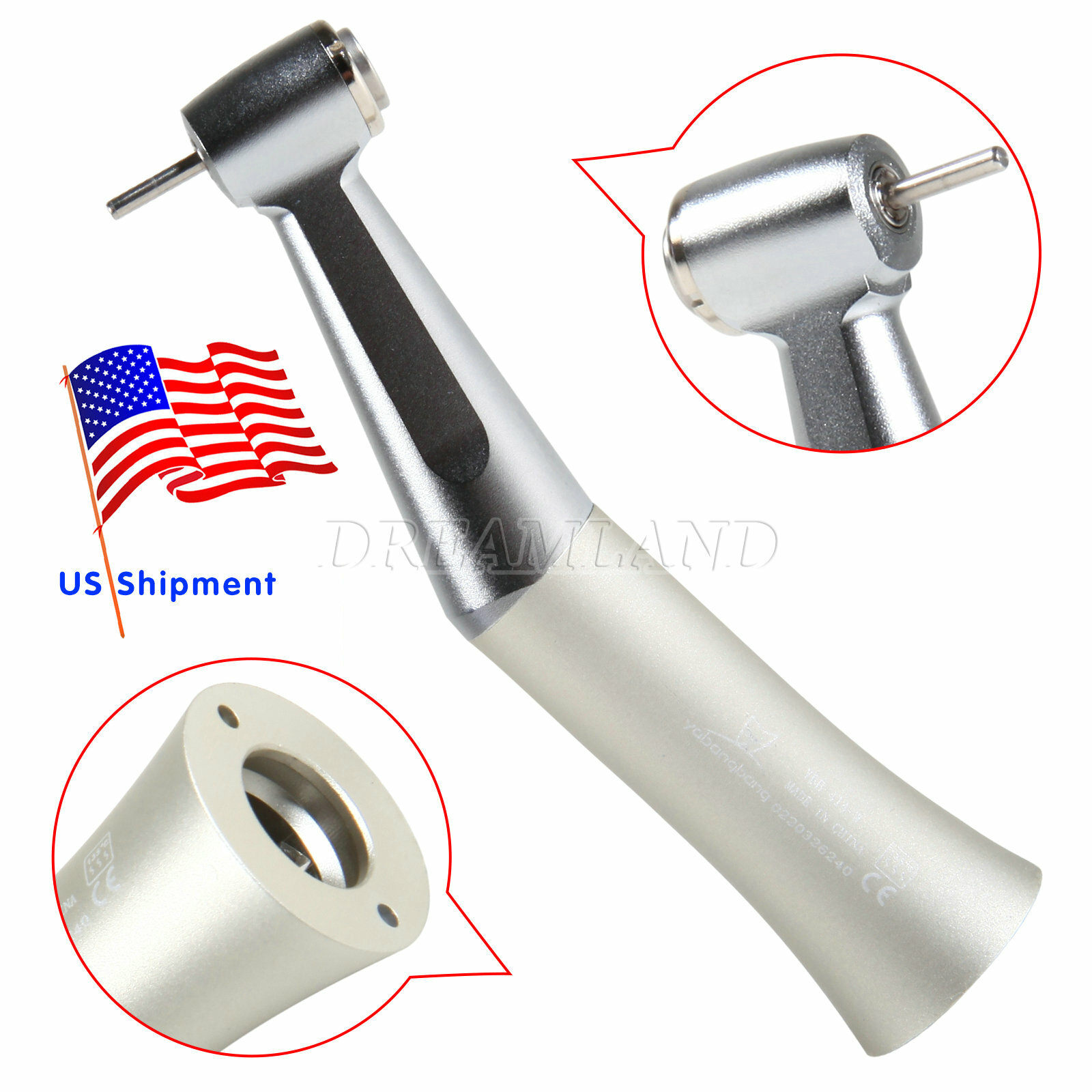 Dental Slow Speed E-type Contra Angle Handpiece fit NSK 1.6mm Friction Grip OEM