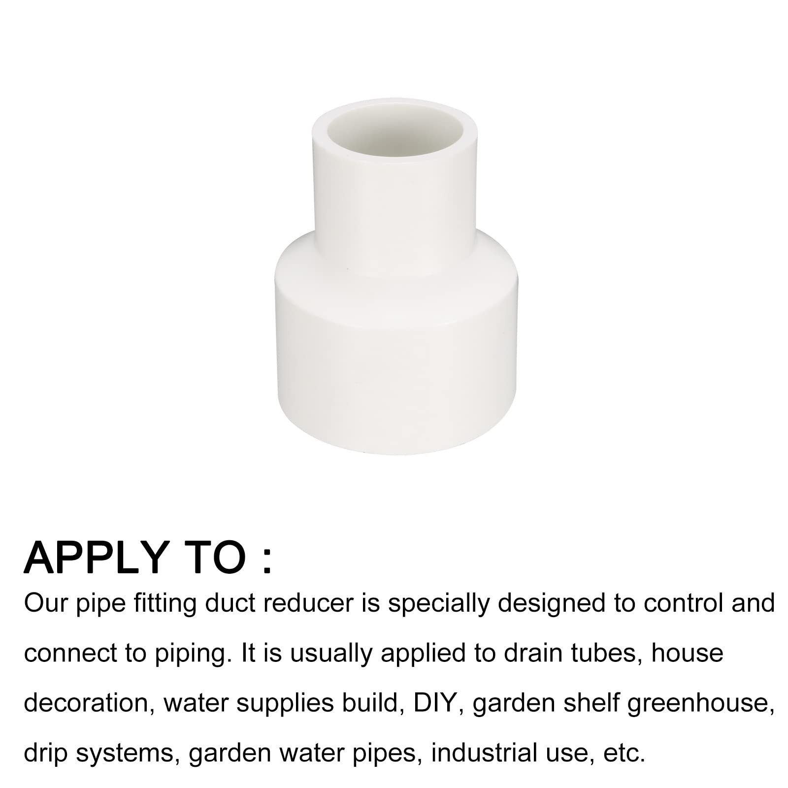 METALLIXITY PVC Duct Reducer, (32mm to 20mm), Pipe 32mm 20mm, White