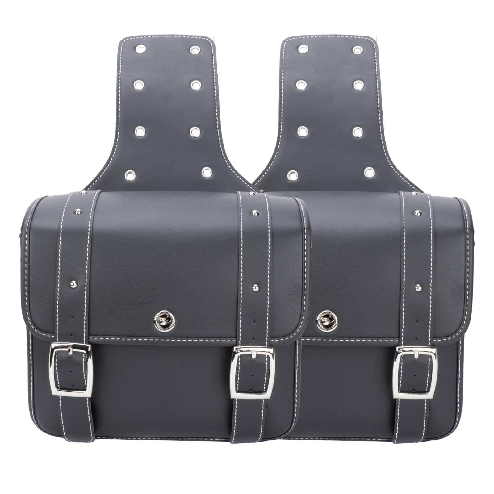 20L Motorcycle Saddlebags Sportster Softail Dyna Shadow Water-Resistant Black