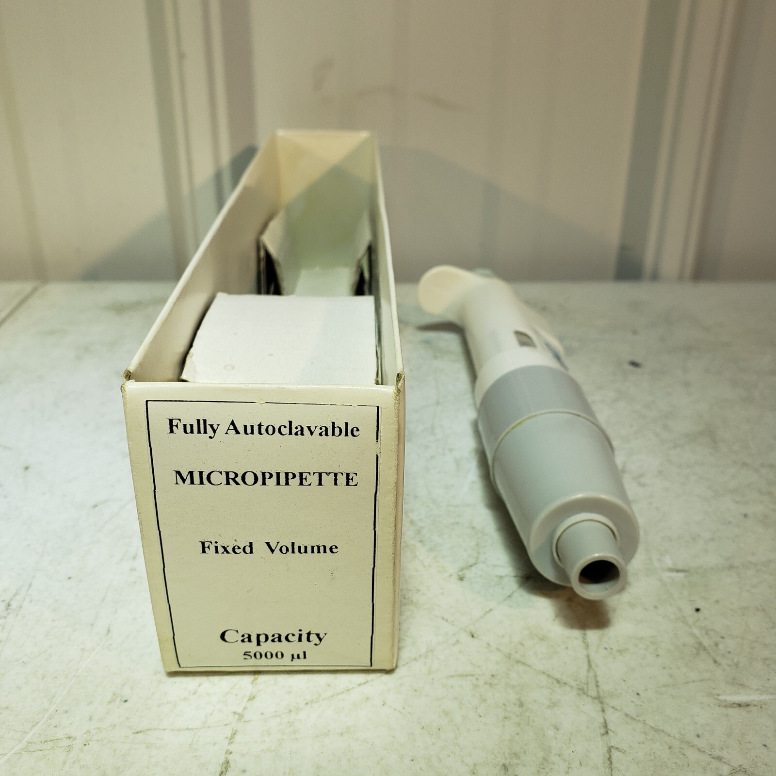 Cole Palmer Fully Autoclavable 5ml 5000ul Fixed Volume Micropipette w/ 2x Wrench