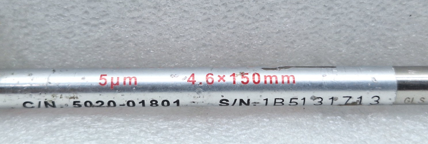 GL Sciences Inertsil ODS-3V C18 HPLC Column 4.6 x 150 mm 5µm 5020-01801 USED