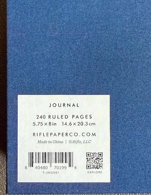 Rifle Paper Co Dark Blue Journal Ladies Night Book Club Target – 240 Ruled Pages