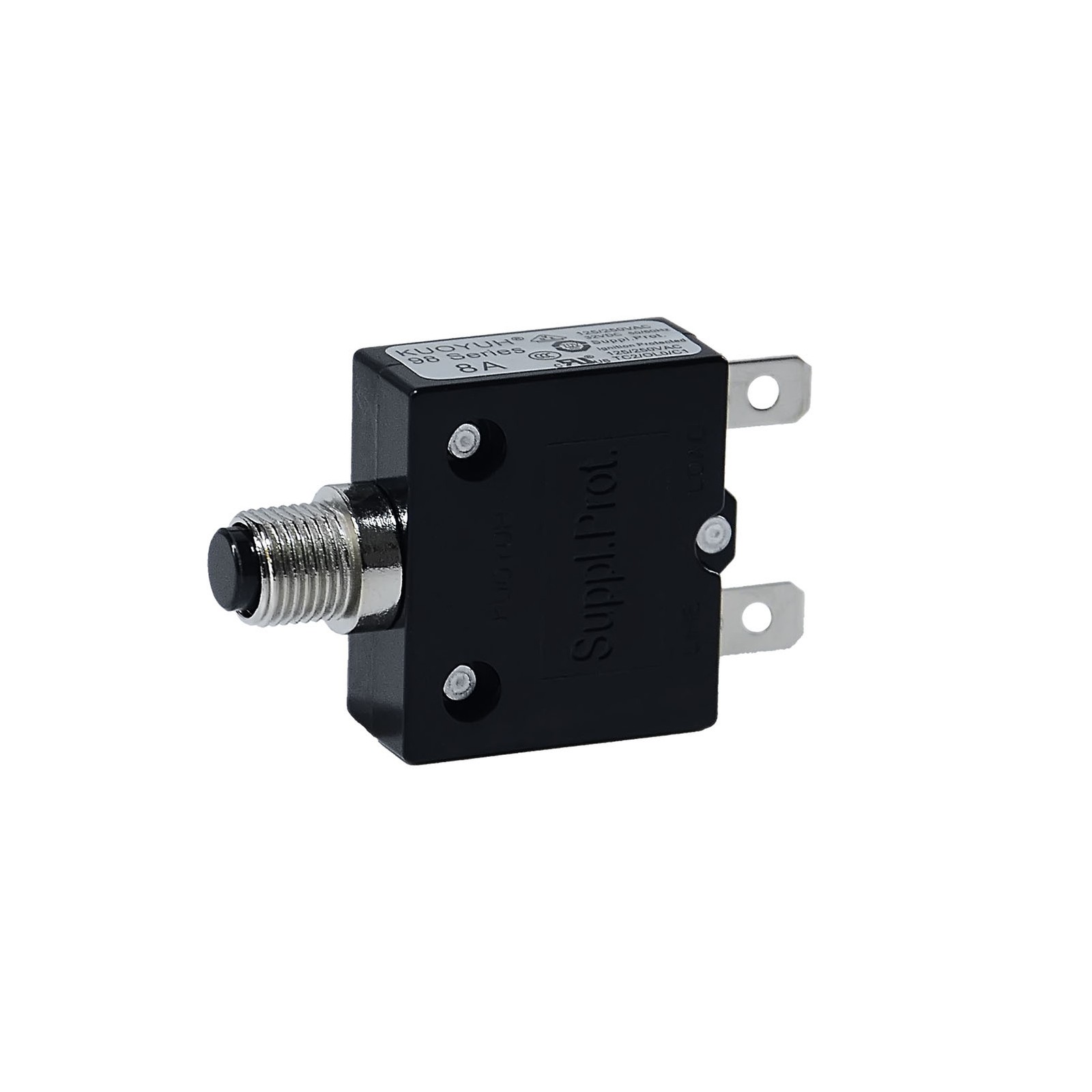 Universal 3-50 Amp Push Button Thermal Circuit Breaker 12-50V DC 125-250V Volt