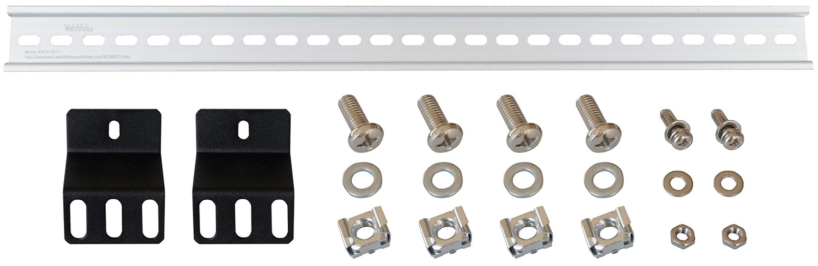 DIN Rail Mounting Bracket | Rack Mount DIN Rail Kit Rack Ears DIN Rail Slotted A