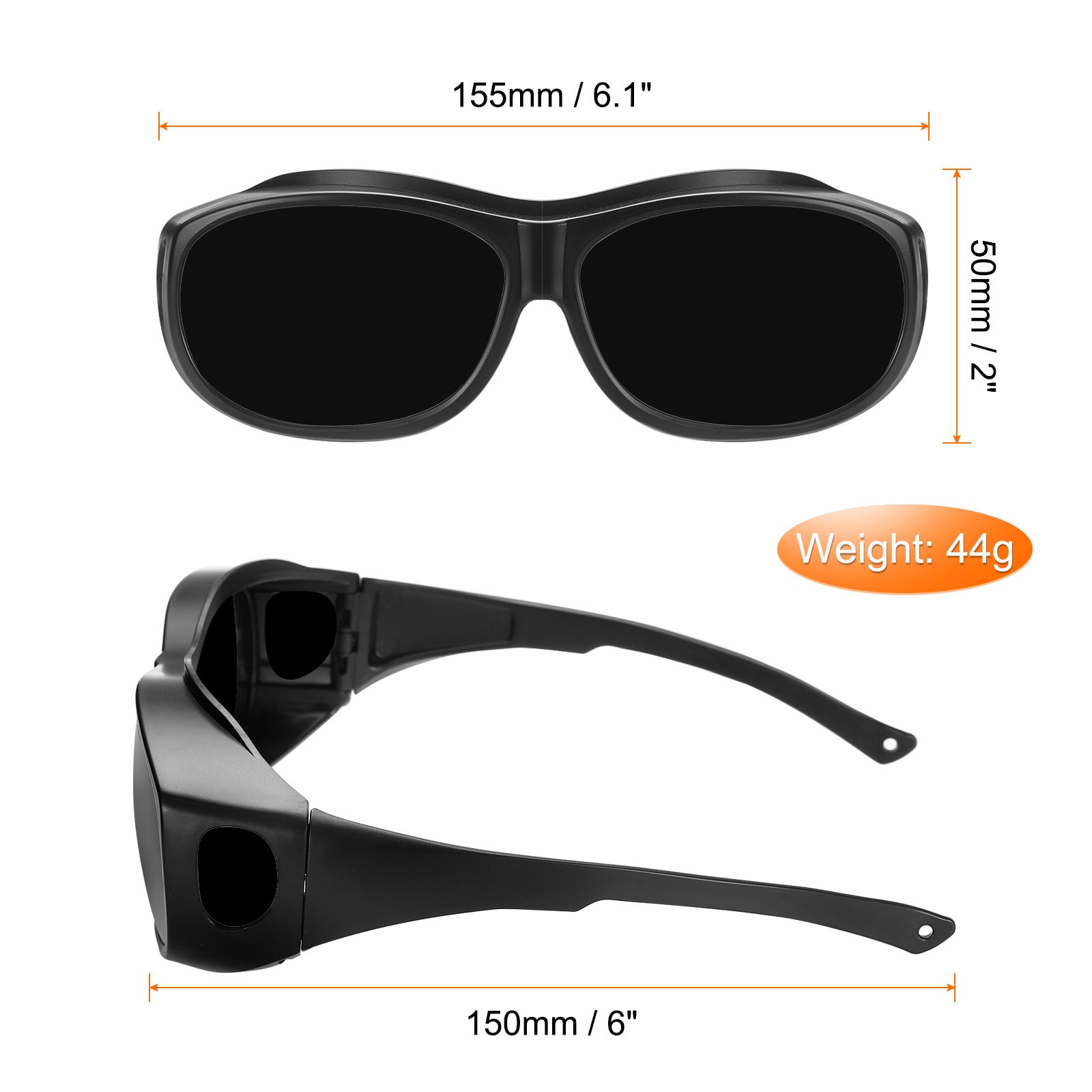 Welding Glasses IR Shade 10 CE Certified Protective Wrap-Around Lens