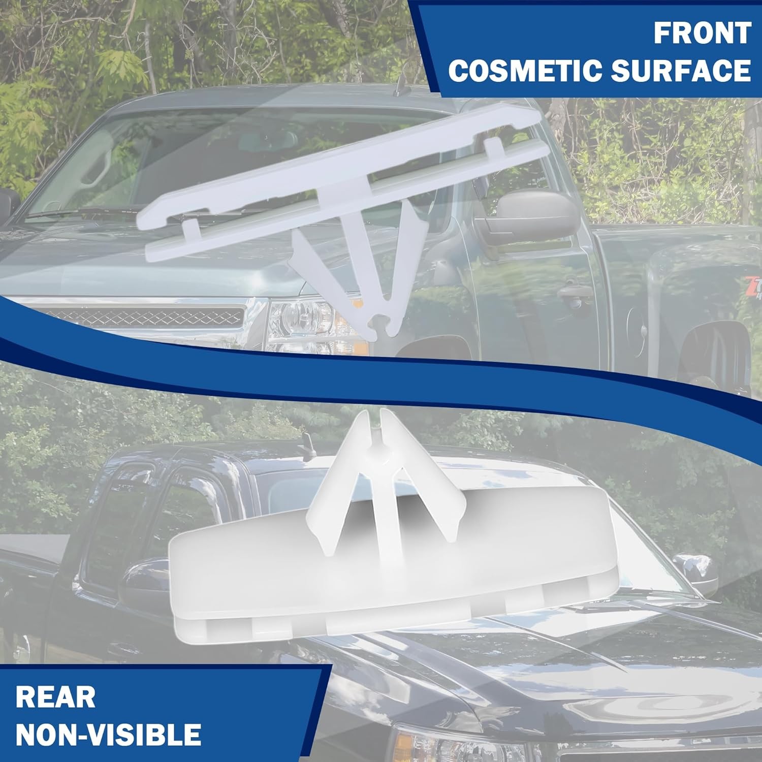 25Pcs Fender Flare Retainer Clip Compatible with Jeep Wrangler JL 2018-2024 for