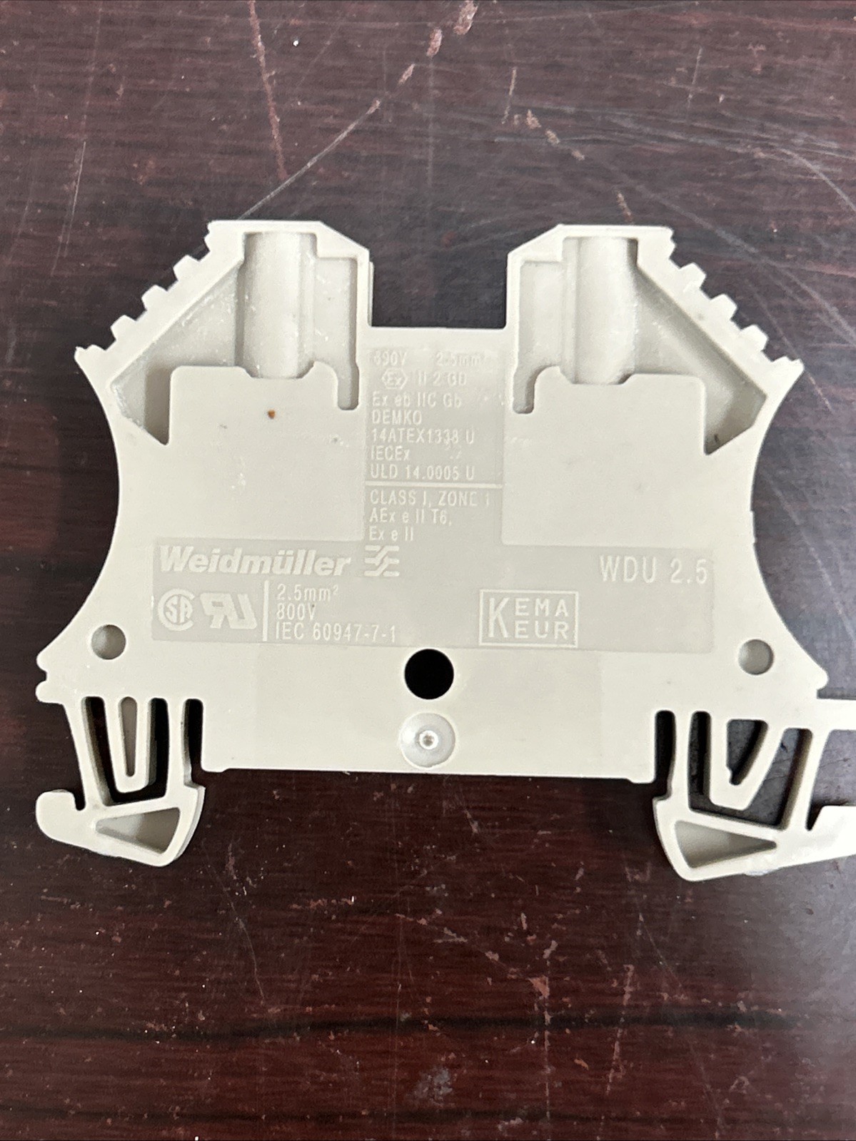 Weidmuller DIN Rail Mount Terminal Block 1020000000