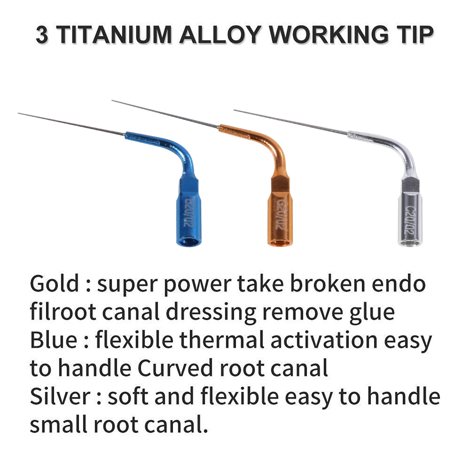 Tips for Dental Endo Ultra Activator Ultrasonic Irrigator Root Canal Handpiece