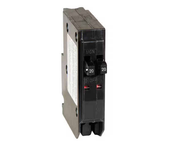 Square D QO2020 QO2020C Twin/Tandem 20/20A 2 Single Poles Breaker