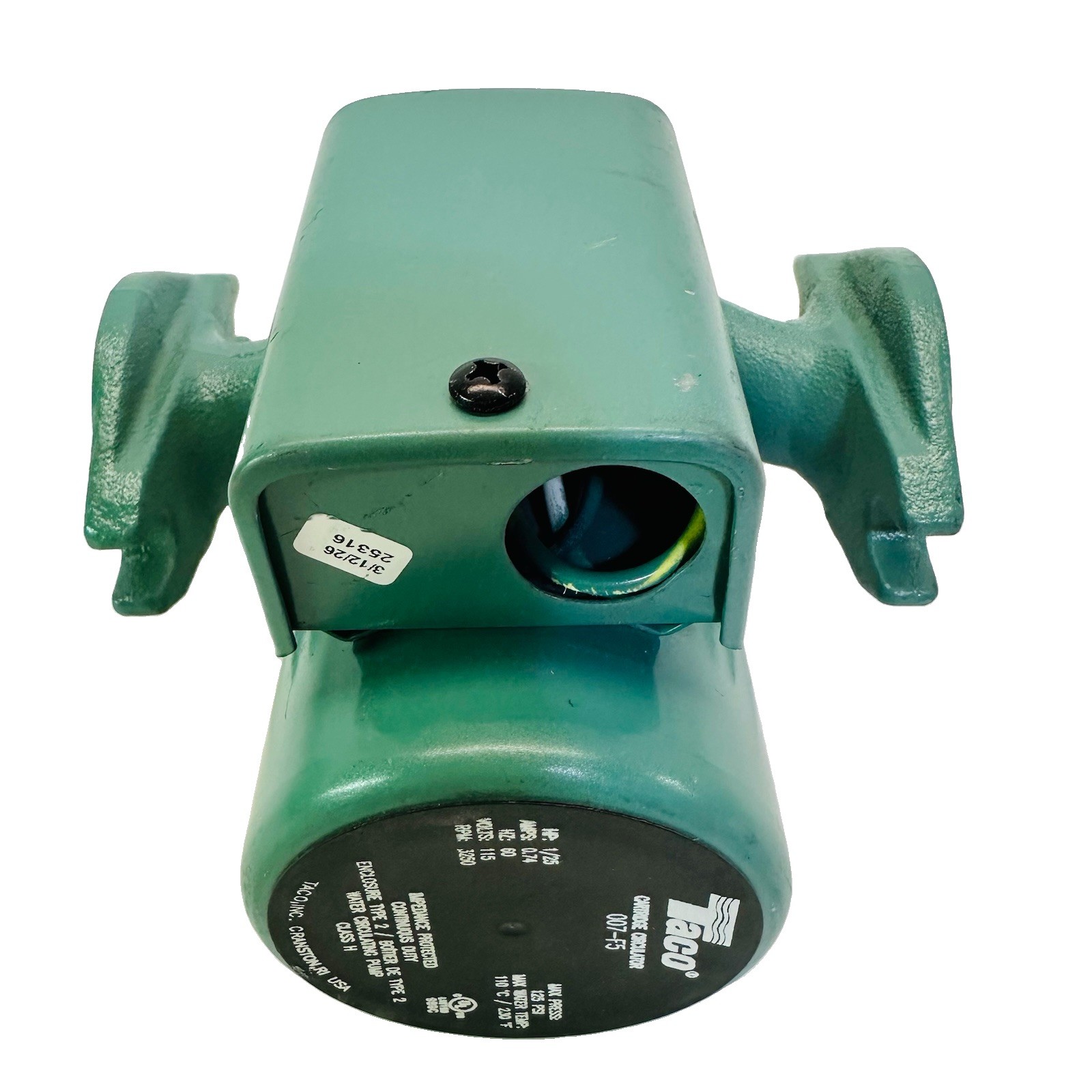 Taco 007-F5 Cast Iron 1/25 HP Circulator Pump
