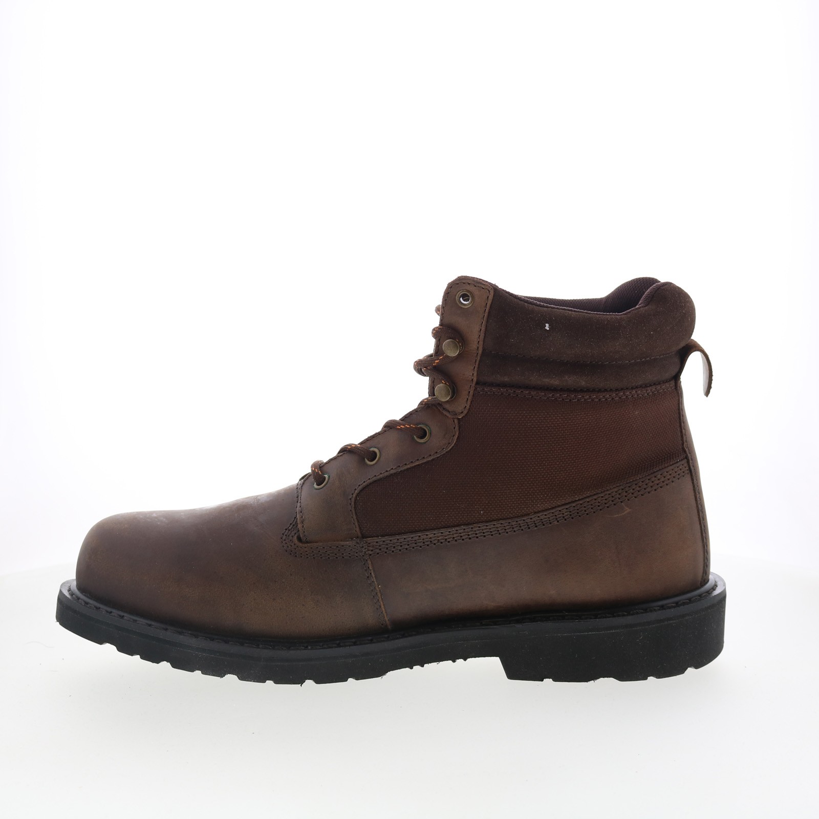 Hoss Buck Pull On 90416 Mens Brown Leather Lace Up Work & Safety Boots 18