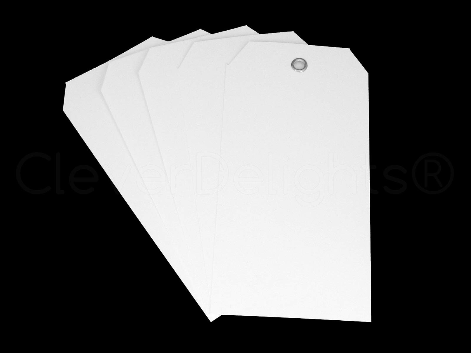 White Plastic Tags – 4.75″ x 2.375″ – 200 Pack – Waterproof and Tear-Resistant