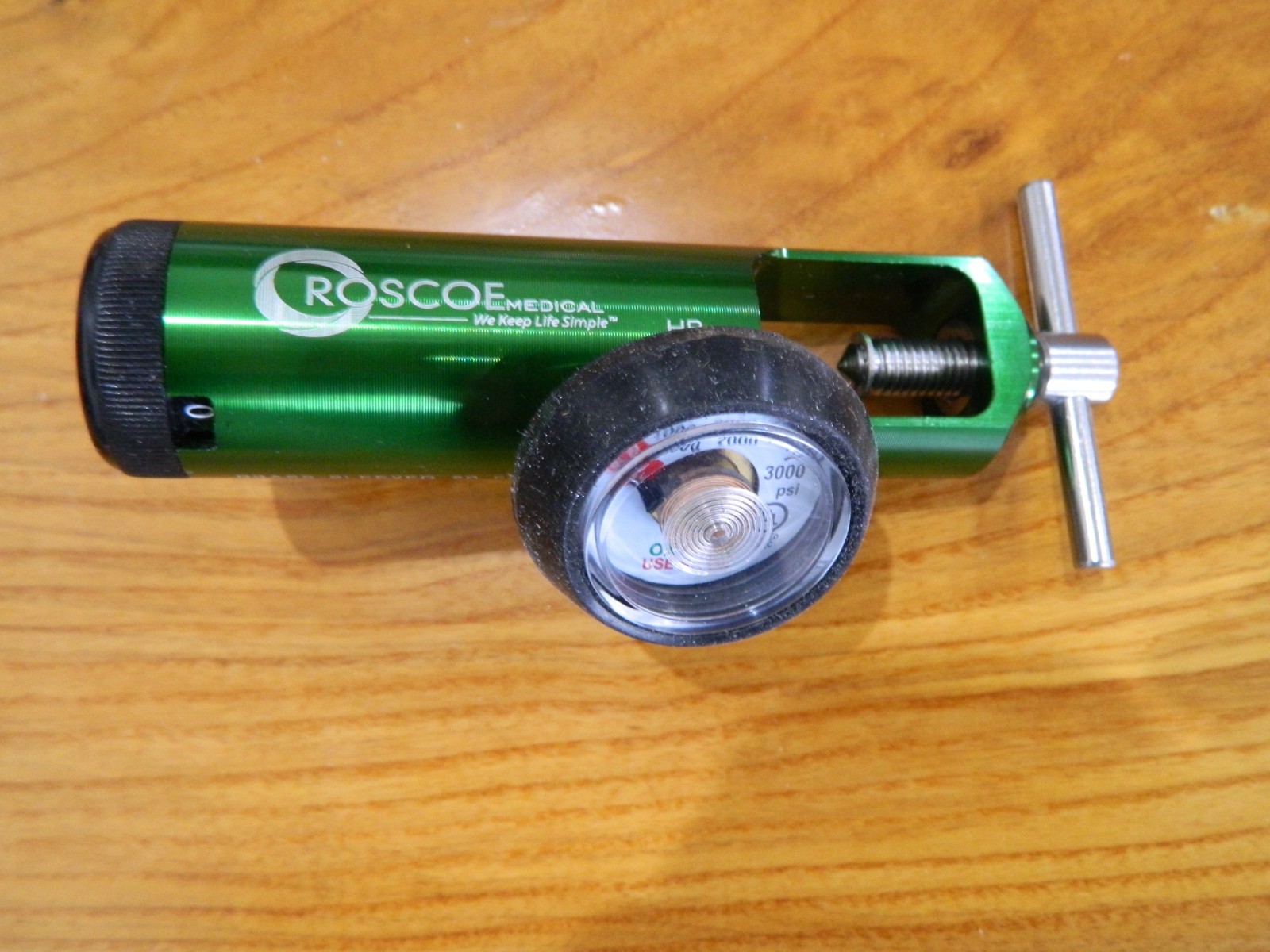 Roscoe Medical Mini Oxygen Regulator Flow RMI-15ST 0-15 LPM CGA 870