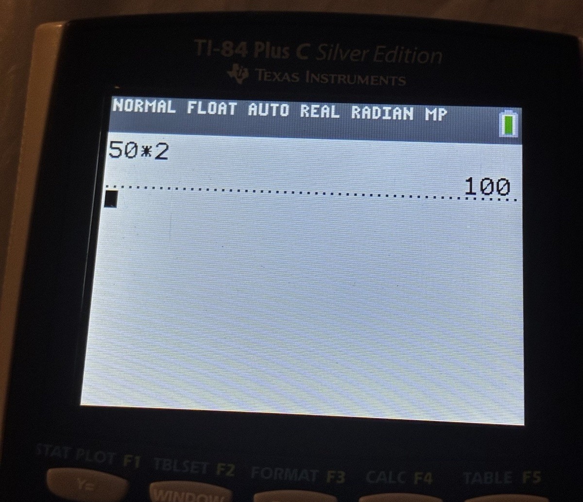 TI-84 Plus C Silver Edition Calculator Blue w/ Cover, Charging Cord + Free Ship