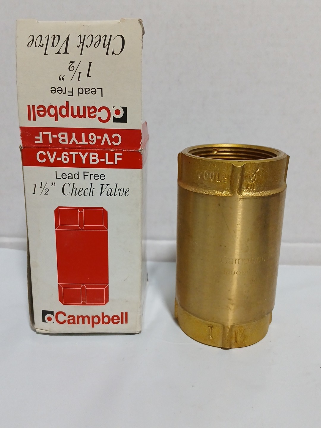 NEW Campbell CV-6TYBLF 1- 1/2″ Lead Free Check Valve