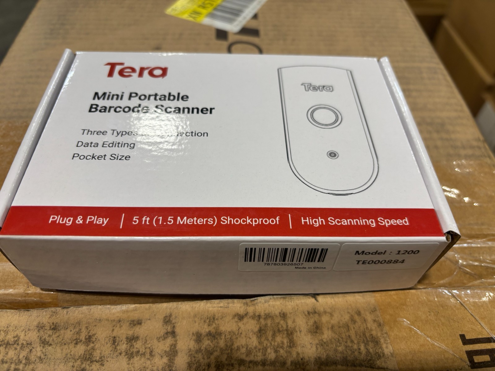 Tera Mini 1D 2D QR Wireless Barcode Scanner for iOS, Windows, Android IP66