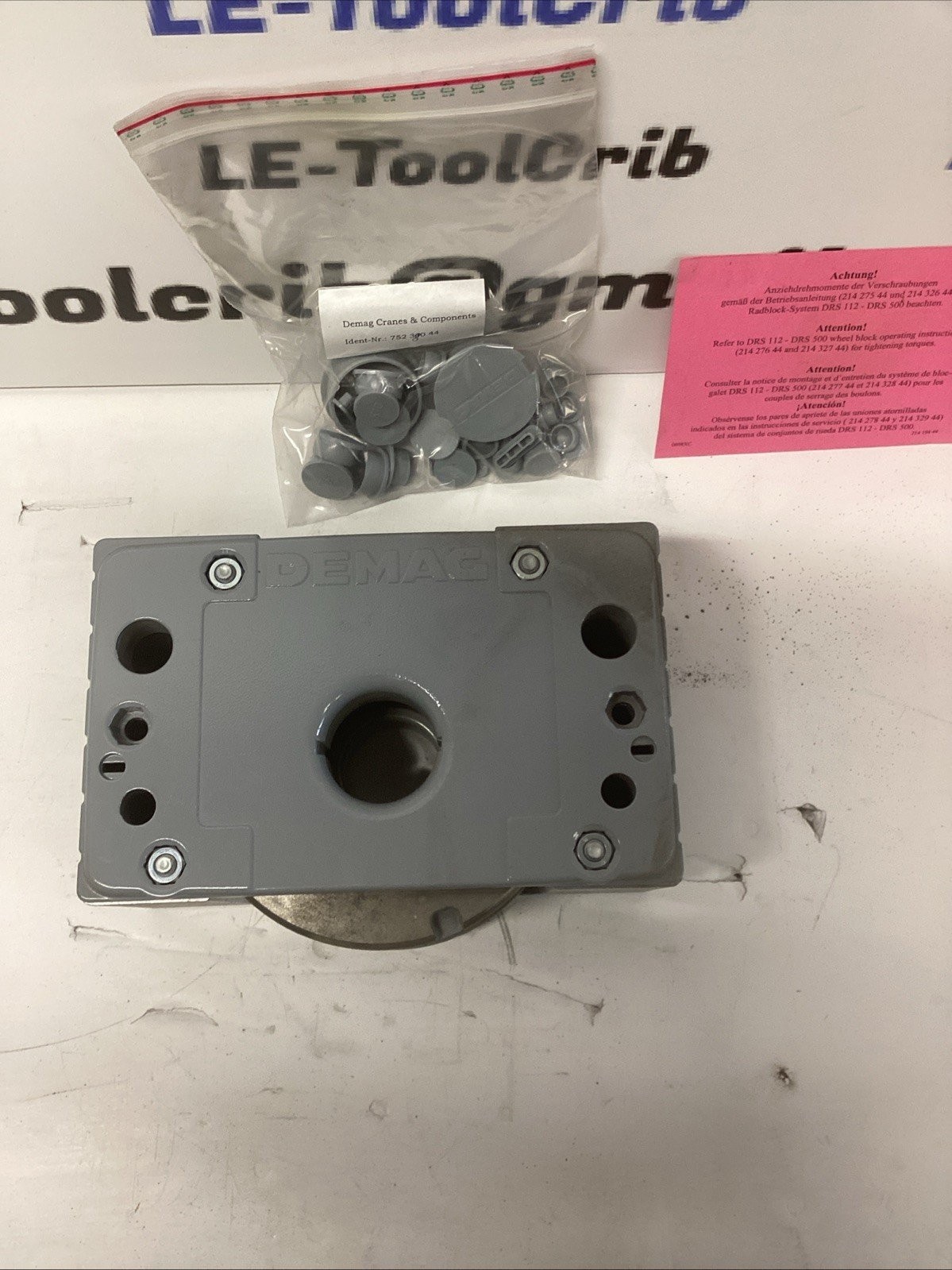 DEMAG CRANES DRS 125-NA-A-60-K-X-X WHEEL BLOCK SYSTEM H-410