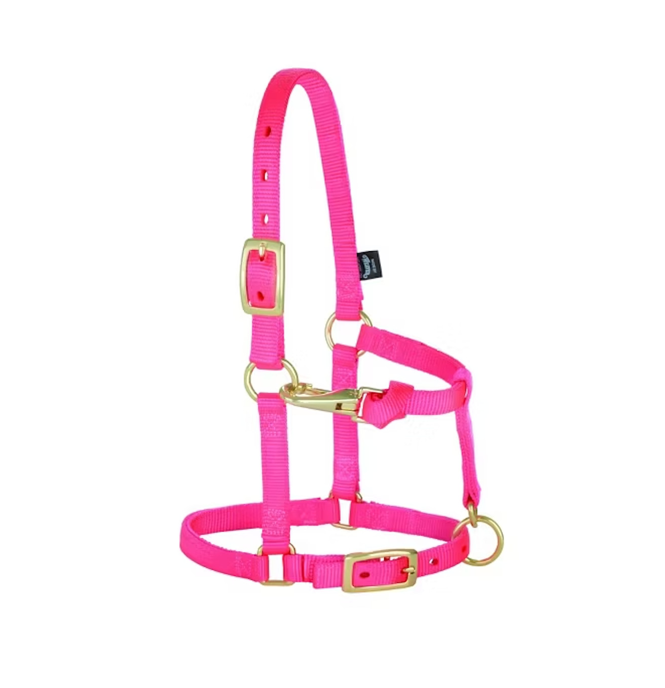 Weaver Equine Mini Horse Halter Diva Pink 5/8″ Nylon Adjustable Mini Pony Halter