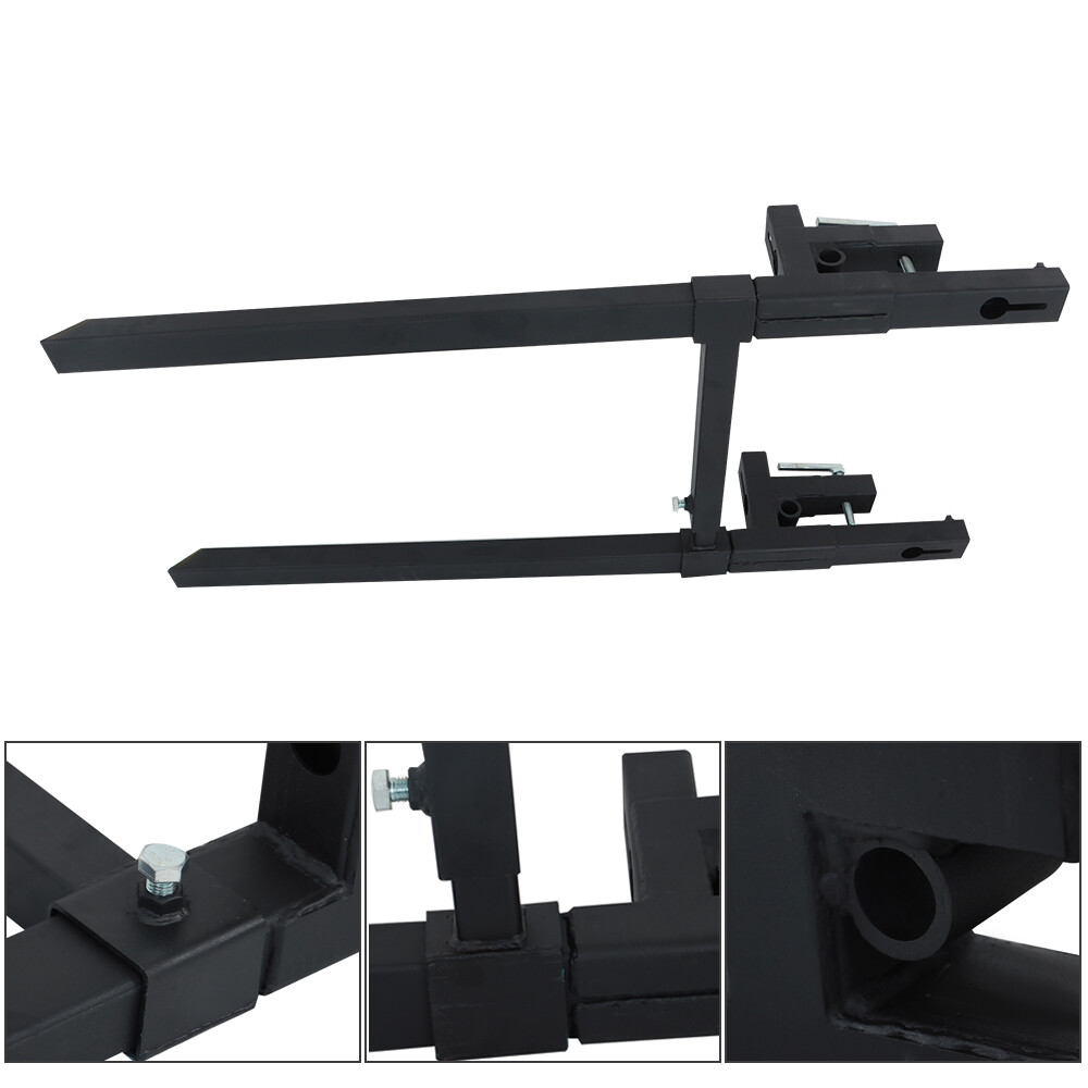 60″ 2000lbs Clamp on Pallet Forks Loader Bucket Skidsteer Tractor
