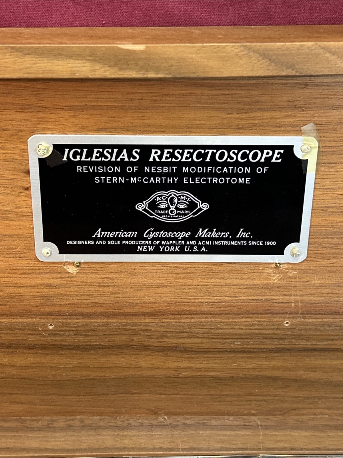 Vtg ACMI Iglesias Resectoscope Cystoscope Urology Surgical Instrument Set Oddity
