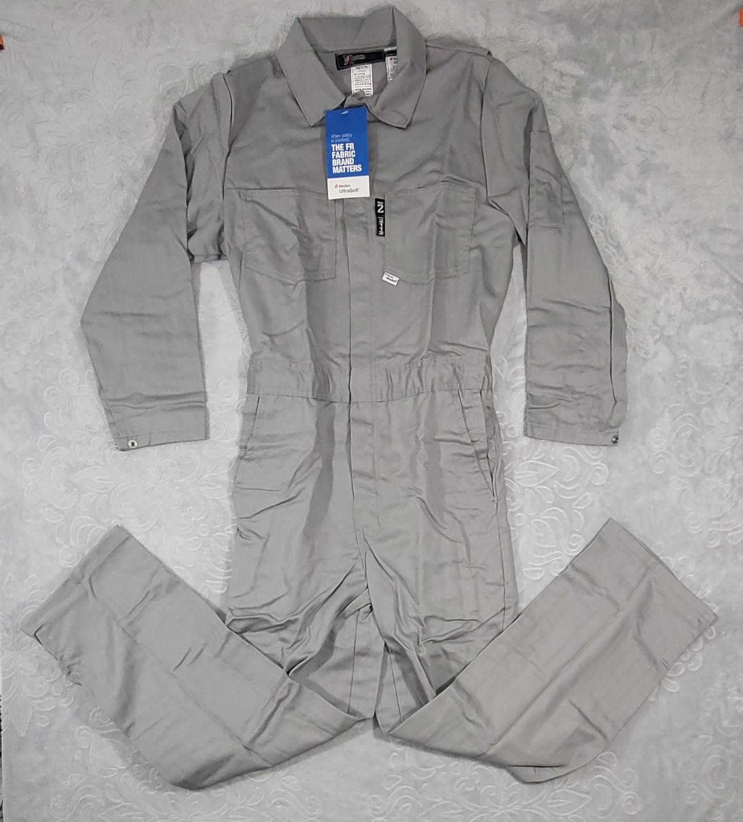 Neese VU7LCAGY Westex UltraSoft FR Men’s Coverall Gray Size Medium 38/40 Regular
