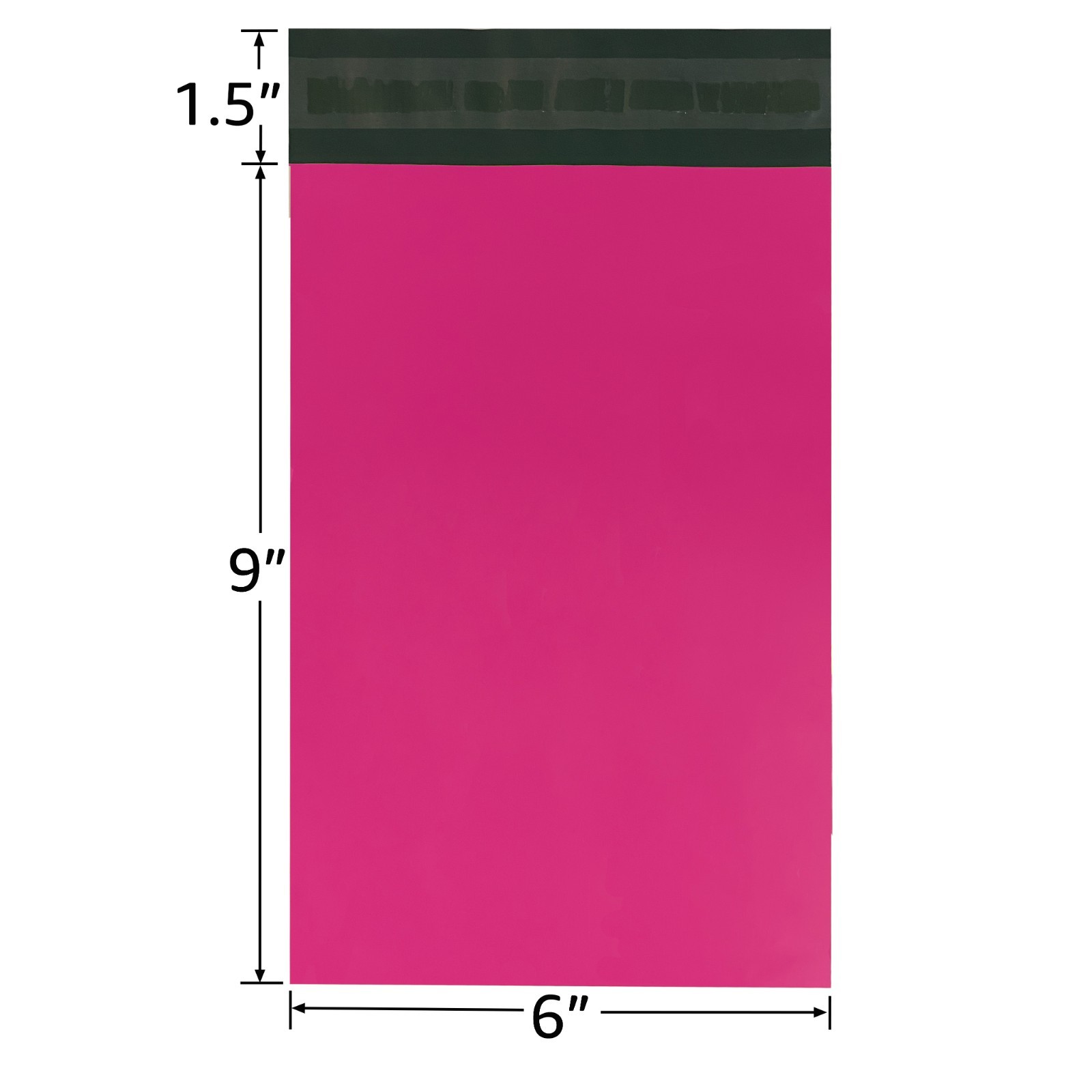 UOFFICE 500 Pink 6×9″ Poly Mailers Self-Seal Lightweight Shipping Bags