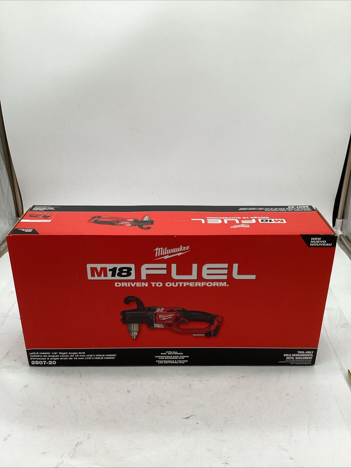 Milwaukee 2807-20 M18 FUEL Hole Hawg 1/2″ Right Angle Drill – Bare Tool