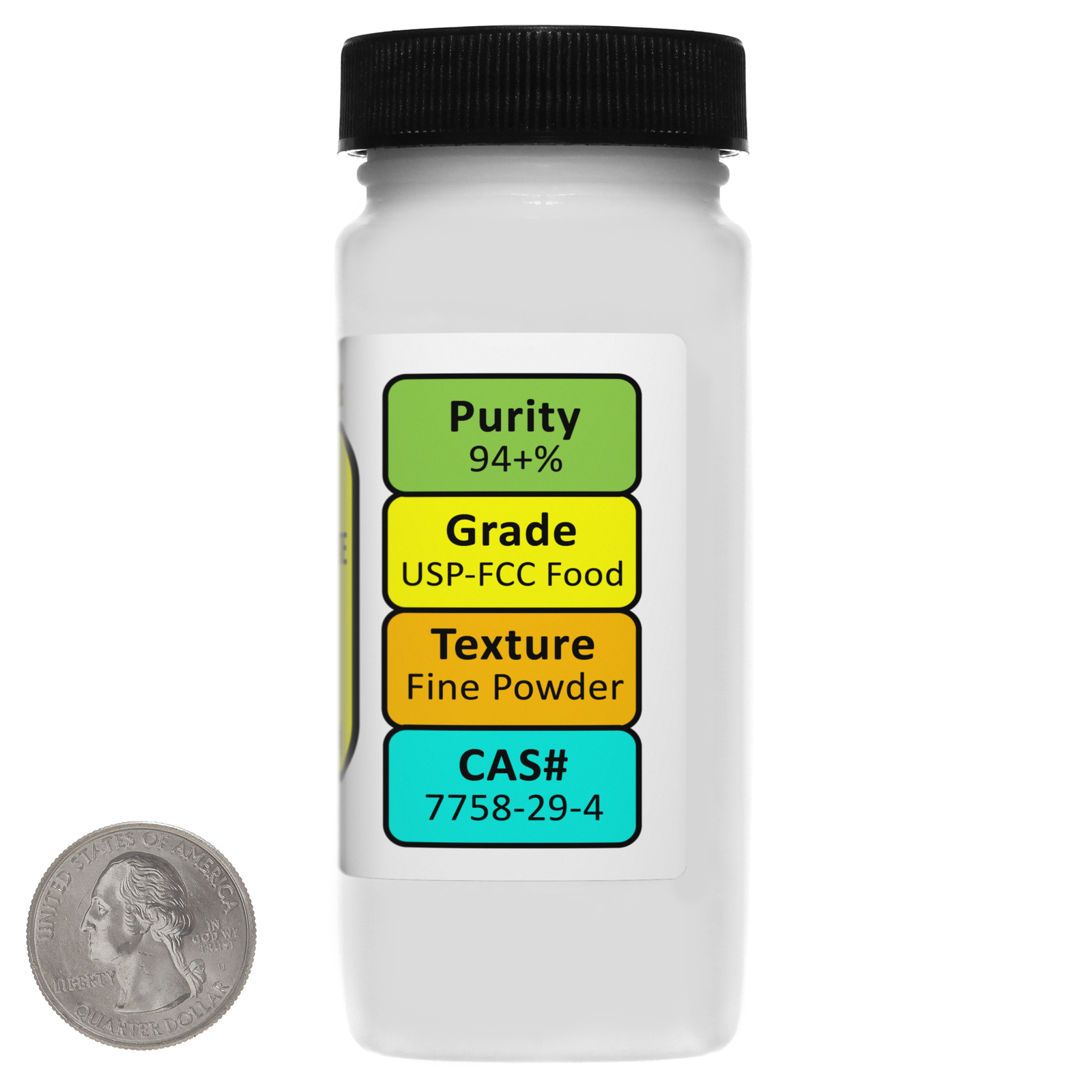 Sodium Tripolyphosphate [Na5P3O10] 94+% USP-FCC Food 3 Oz in a Bottle