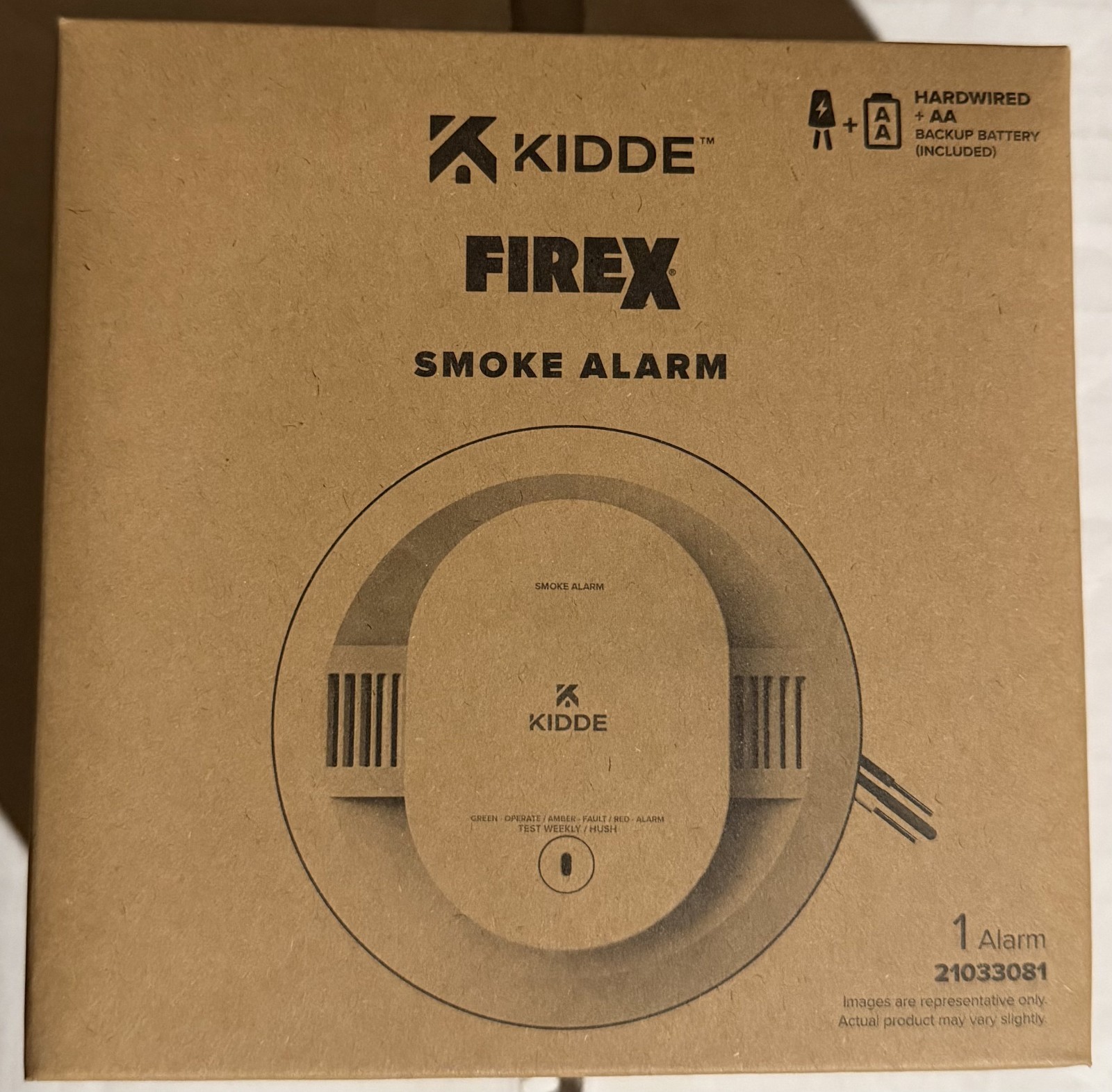 Kidde FireX SMACFEX Smoke Alarm – HardWired + AA (21033081)