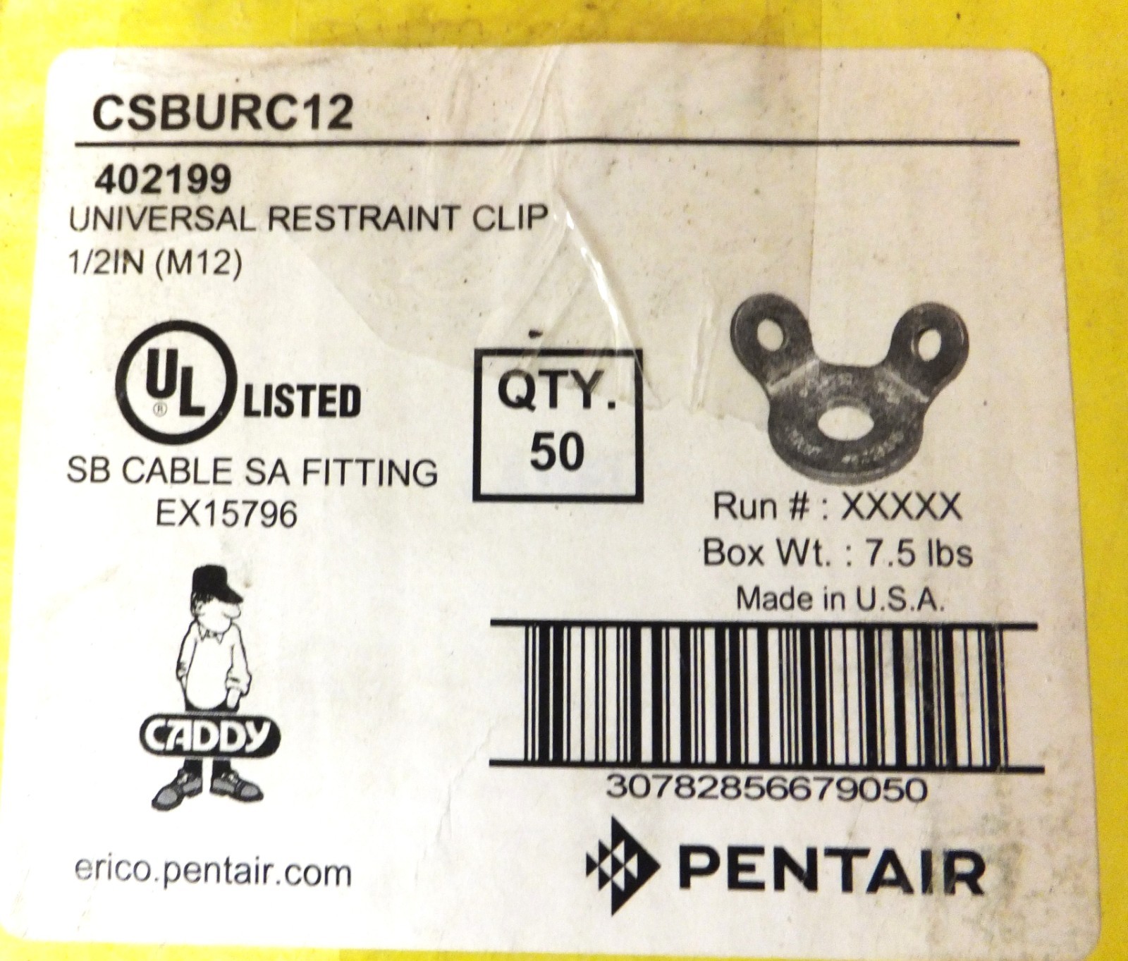 NVENT/CADDY CSBURC12 UNIVERSAL RESTRAINT CLIPS ( BOX OF 50 )