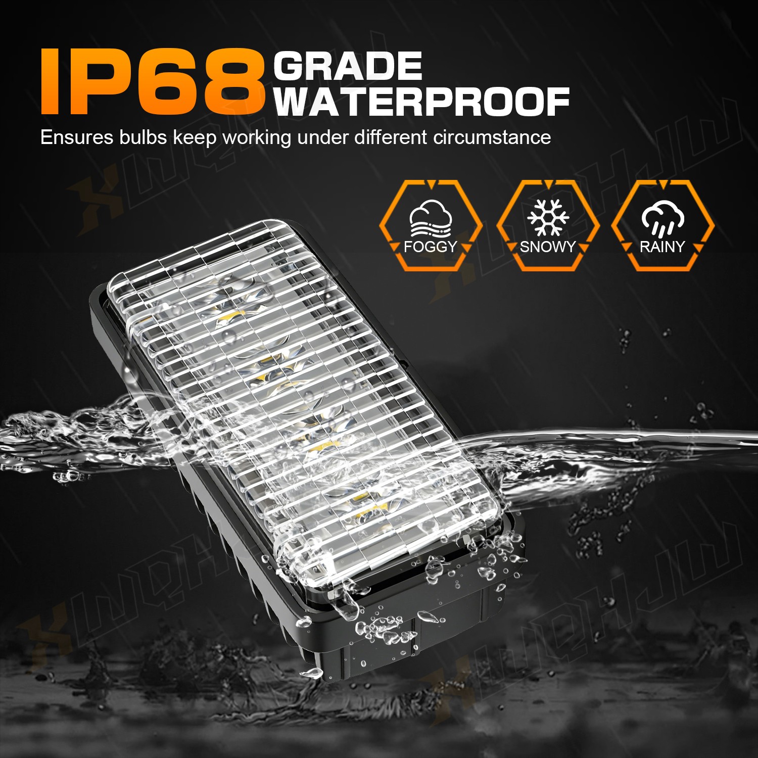 4X LED Upper Cab Lights for Deere 8310T,8410T,7510,7610,6210,6310,6300,6400