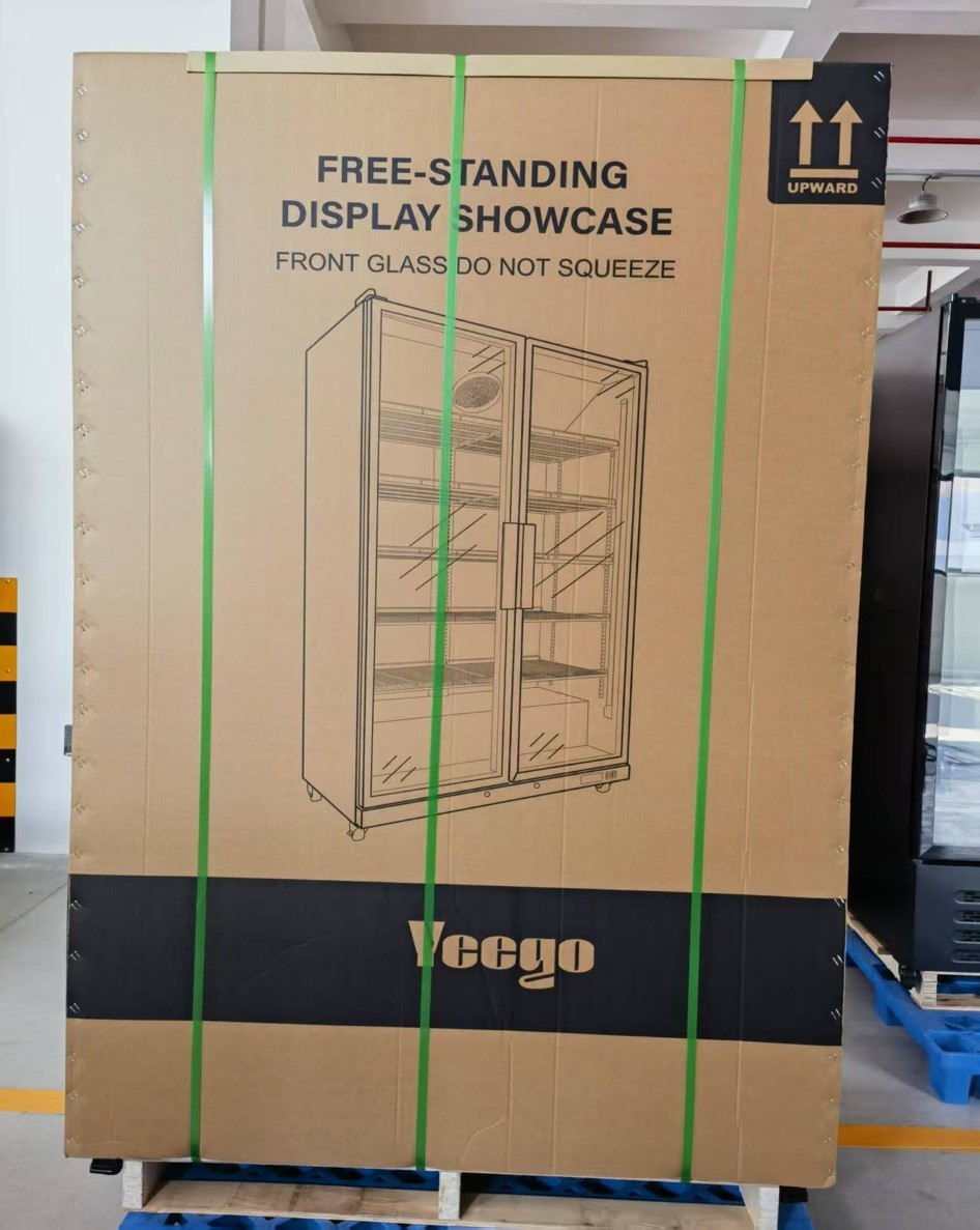 Yeego Commercial Beverage Refrigerator Glass Door Merchandiser Cooler 37.79Cu.ft