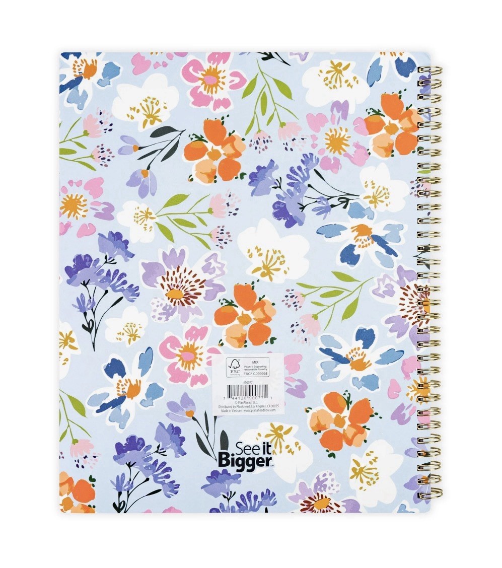 SEE IT BIGGER 15-Month Planner Large Print Monthly/Weekly Oct 2025 – Dec 2026