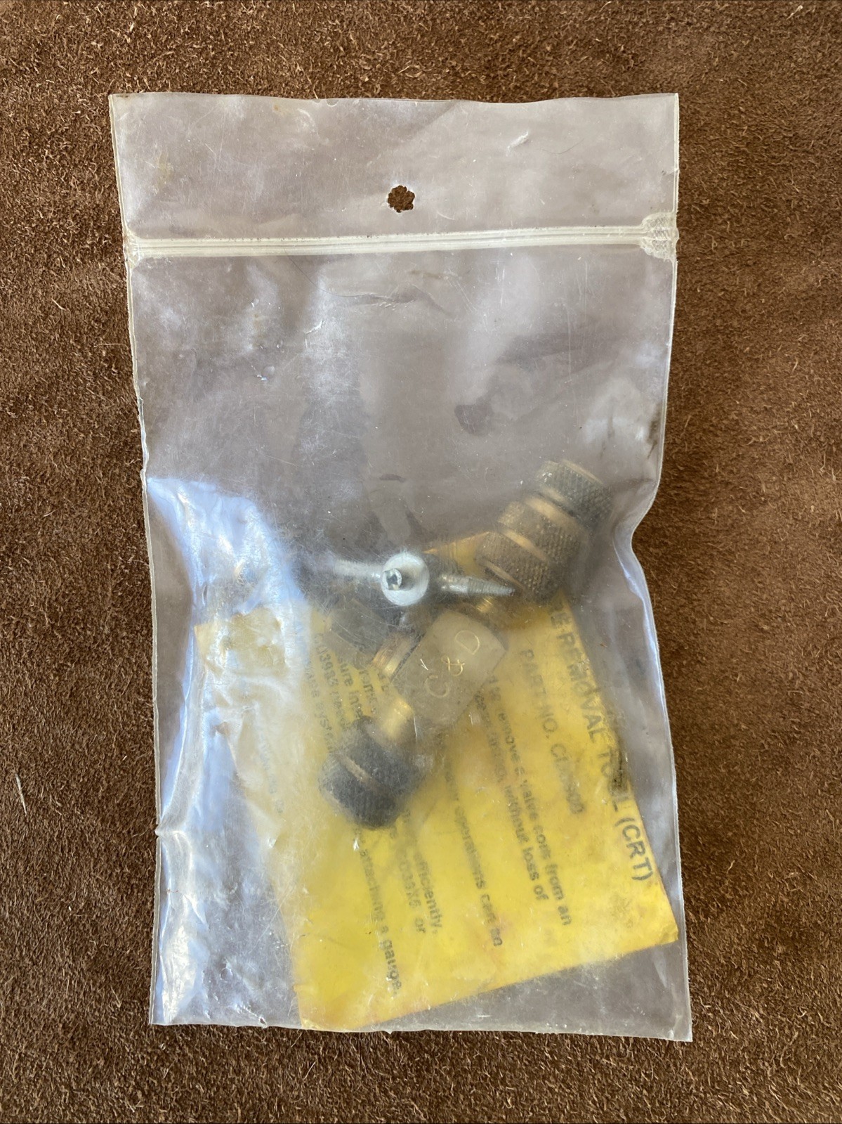 C&D CD3900 Valve Core Removal Tool 1/4 Flare Access Fitting w/ Orig Instructions
