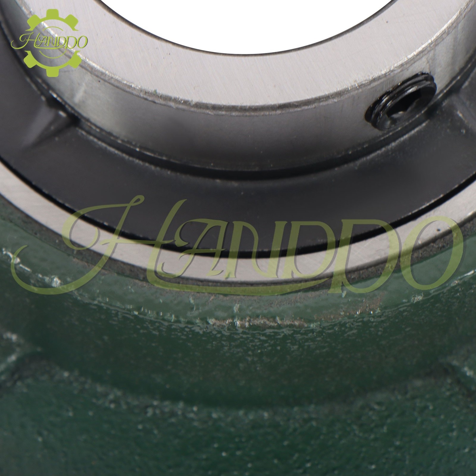 2 PCS 2″ Bore UCF211-32 Pillow Block Flange Bearing Cast Iron 4 Bolt Solid Base