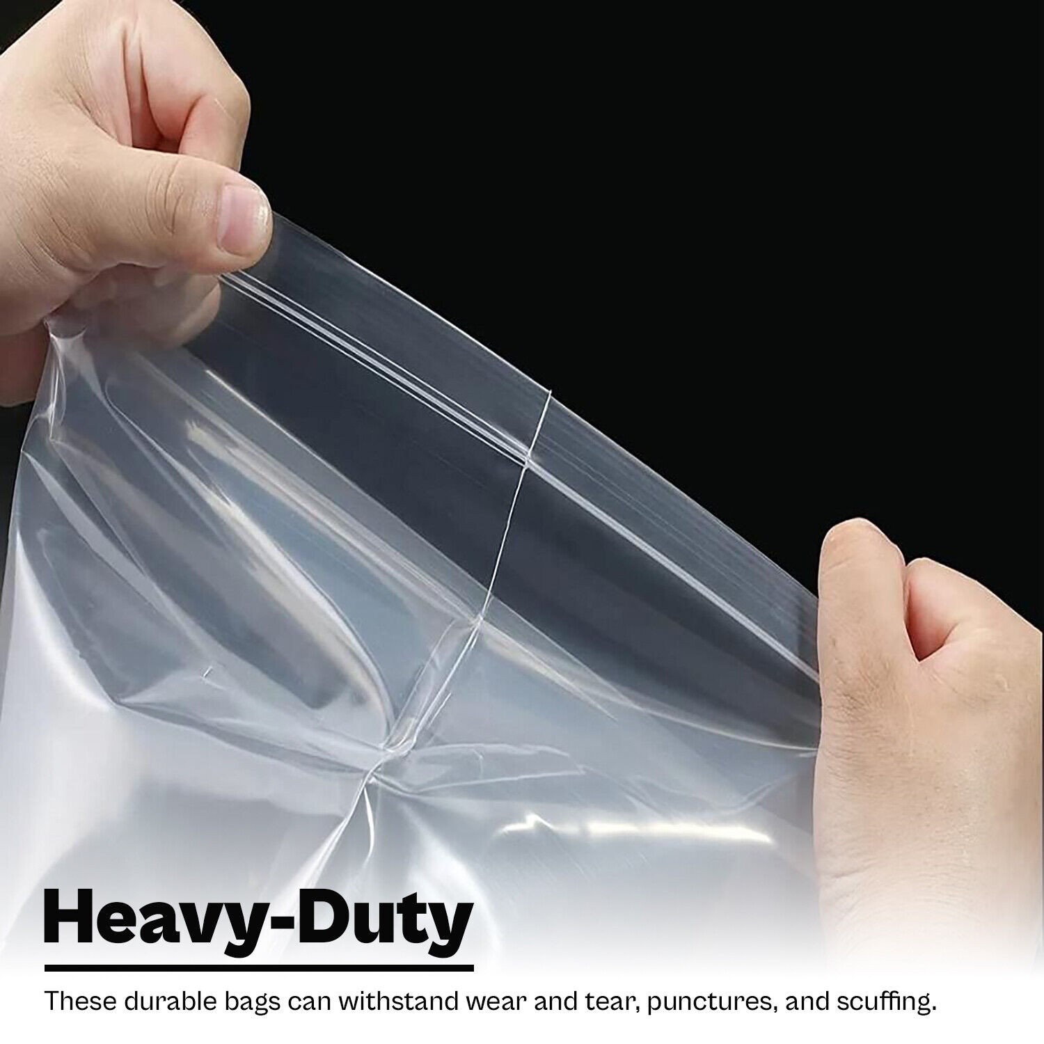 5″x8″ (1000) Clear Reclosable Bag, Writeable White Block, Water-Resistant, 4 Mil