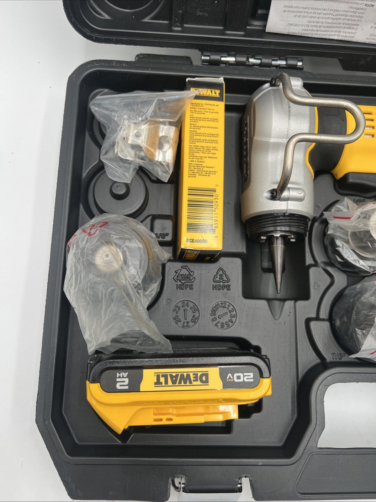 DEWALT DCE450D1 20V MAX Copper Swage Tool Kit – Battery/Charger Included