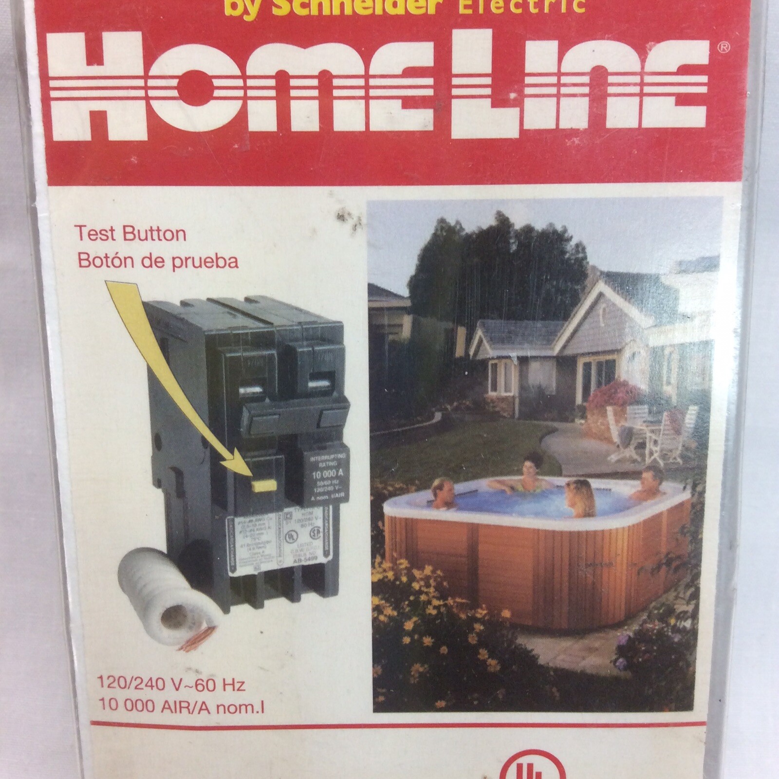 Schneider Circuit Breaker and Ground Fault Interrupter 2 Pole Square D Home Line