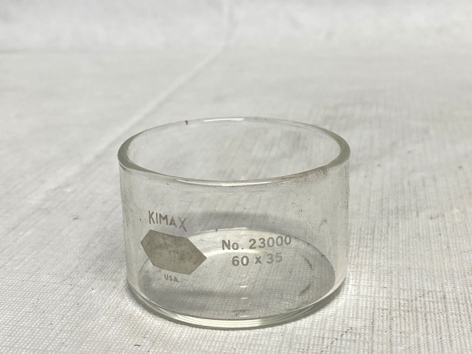 KIMAX KIMBLE Glass 80mL 60mm D x 35mm H Round Crystallizing Dish 23000-6035