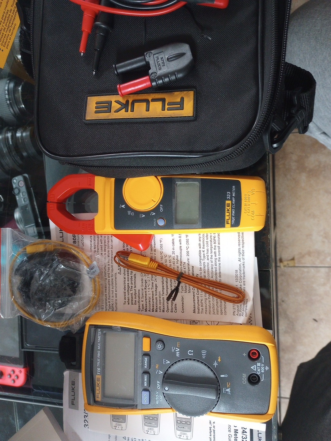 Fluke 116/323 KIT HVAC Compact Multimeter & Clamp Meter Combo Kit new in the box
