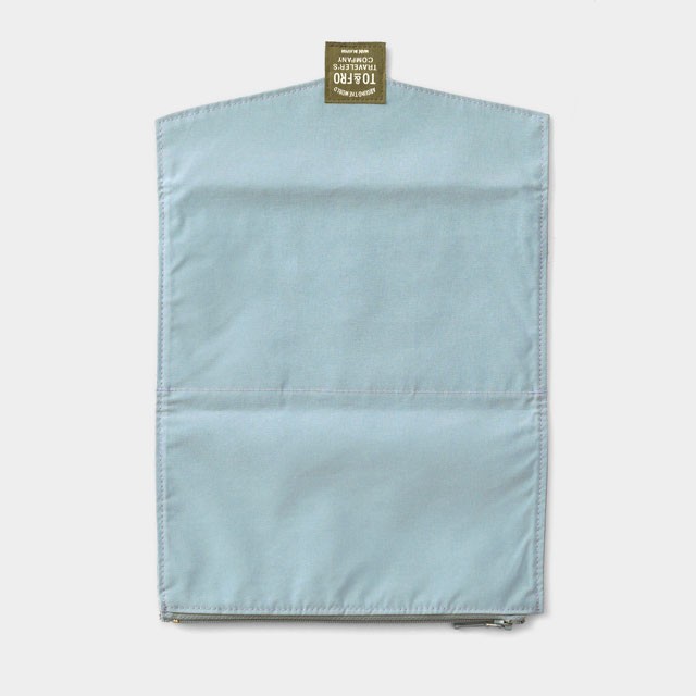 Traveler’s Company TO&FRO Zipper Case Blue Gray KITE Polyester Japan